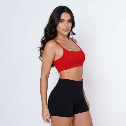Top Cropped Feminino Alcinha Justo Liganet Fitness Academia
