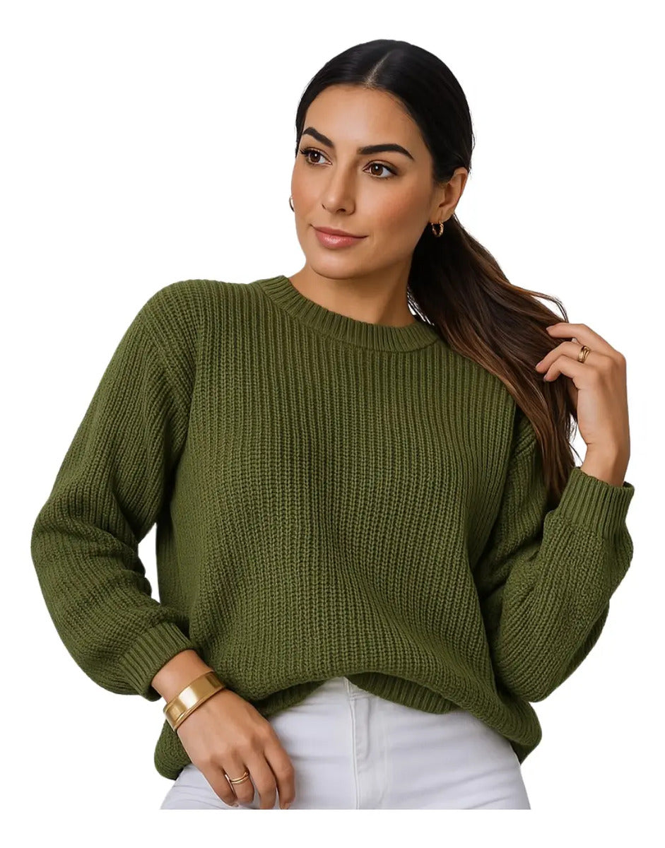 Suéter Blusa Manga Longa Max Cropped Frio Pullover Lã Trico