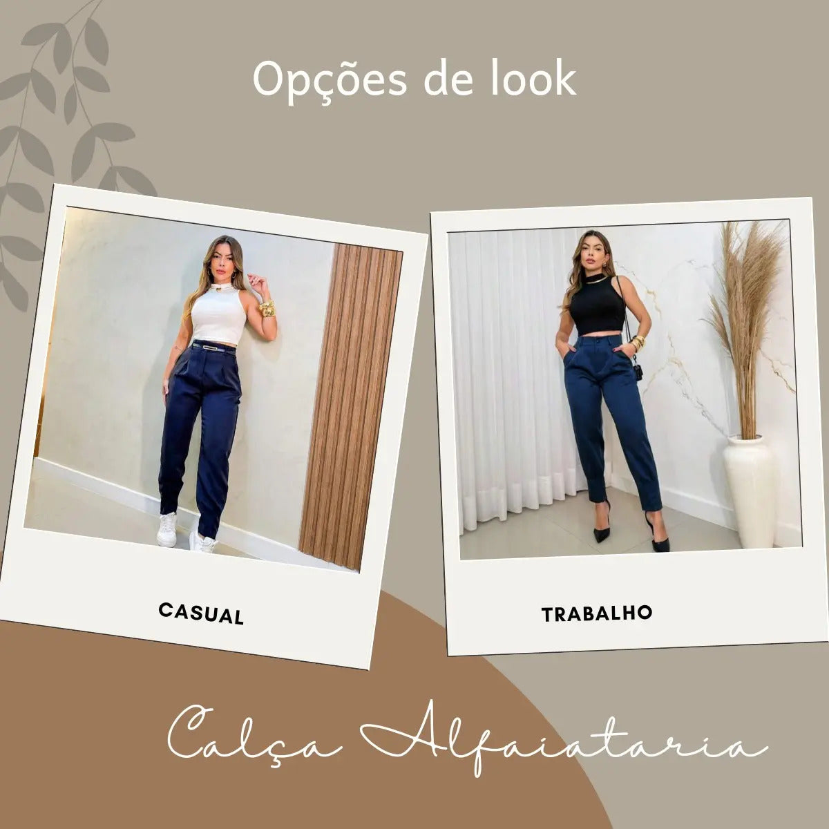 Calça Cenoura Sport Chic Premium Conforto Sofisticada Social