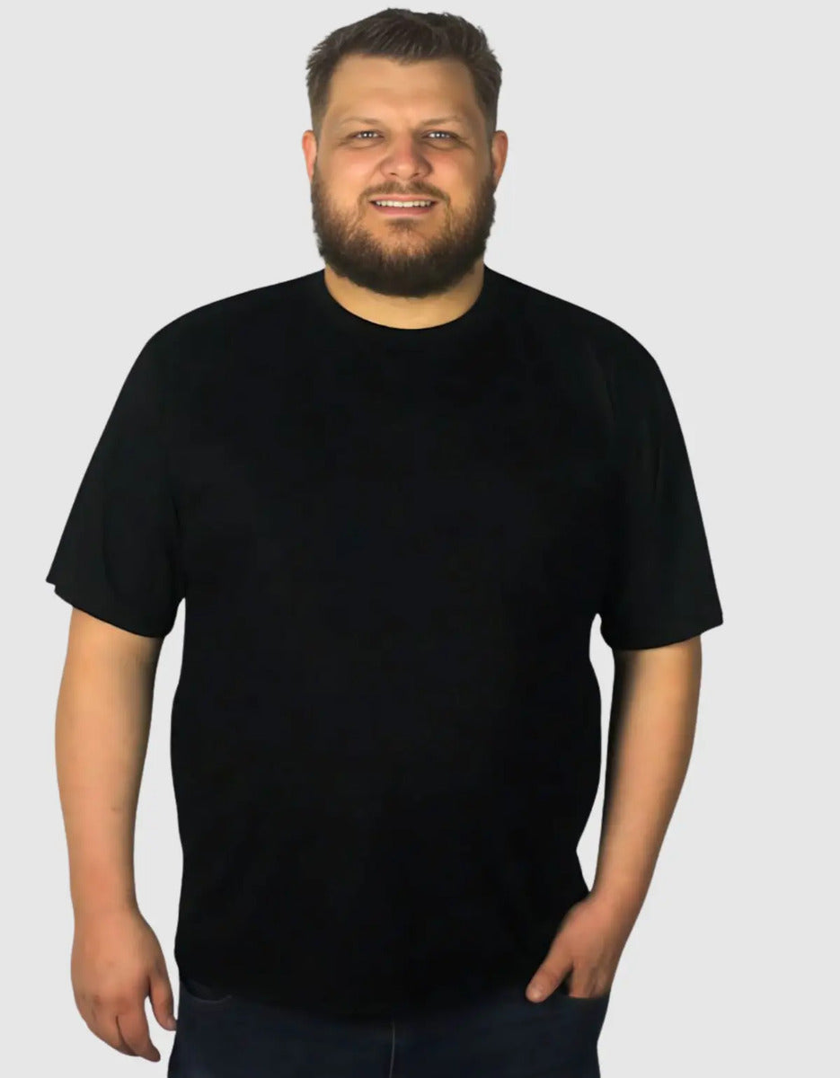 Camiseta Plus Size Masculina De Algodão Básica Lisa Grande