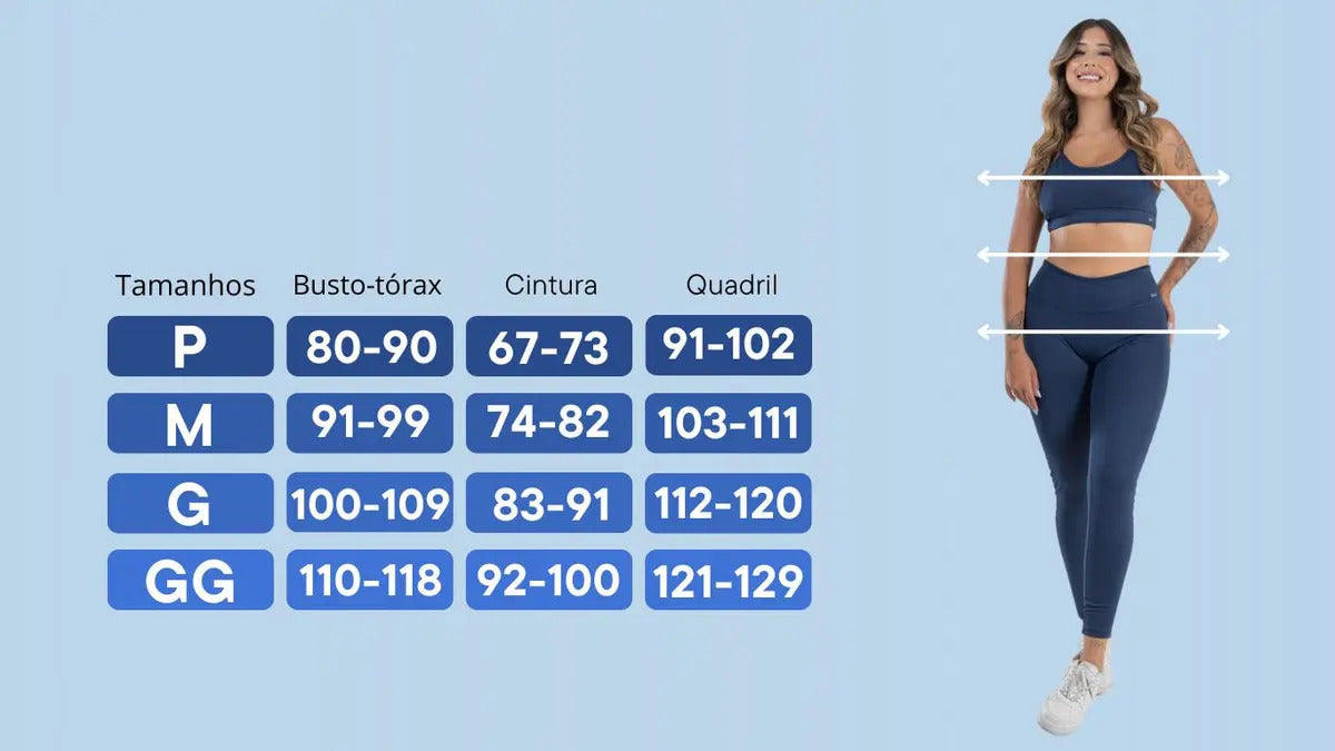 Calça Legging Bolso Gkd Cintura Alta Leg Zero Transparência