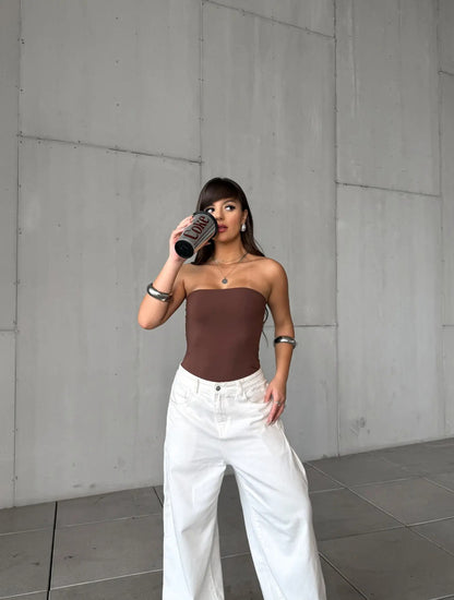 Tube Top Faixa Feminino Tubinho Forro Duplo Básico Suplex