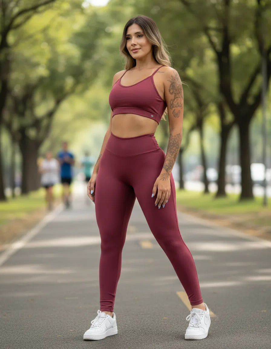 Calça Legging Gkd Cós Alto Academia Cintura Alta Esportiva