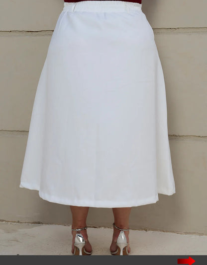 Saia Alfaiataria Feminina Plus Size Midi Evangélica Casual