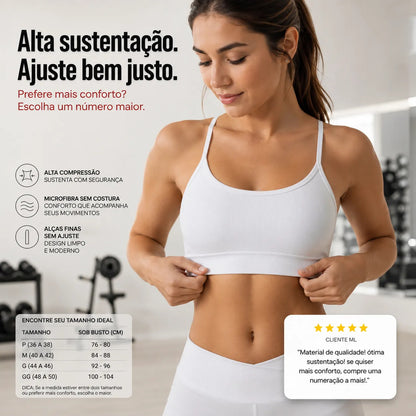 Top Lupo Loba Fitness Confortável Ótima Sustentação Academia