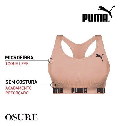 Top Puma Original Feminino Alta Sustentação Academia Fitness