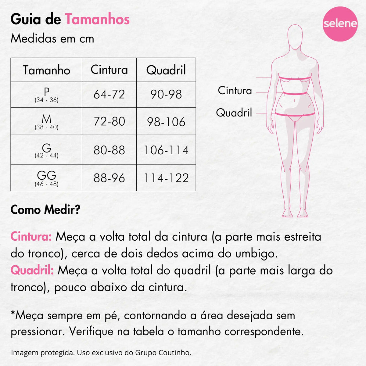 Calça Legging Zero Transparência Fitness Cintura Alta Selene
