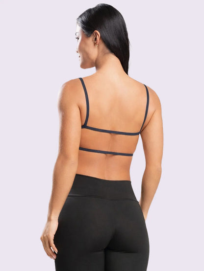 Top Costa Nua De Academia Feminino Fitness Ginástica Treino