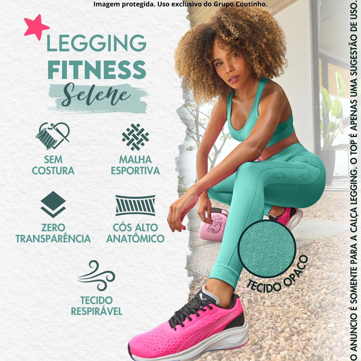 Calça Legging Fitness Academia Selene Levanta Bumbum