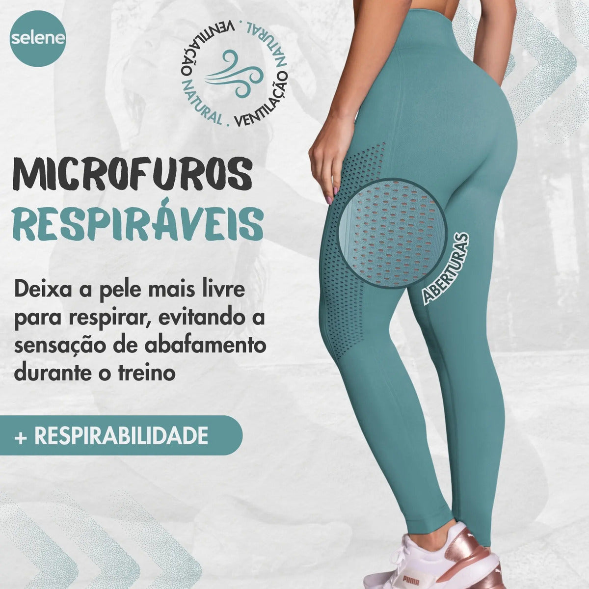 Legging Fitness de Treino Zero Transparência Selene