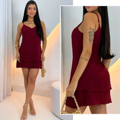 Vestido Feminino Ísis Leve Fluido Casual Elegante Duna para o Verão