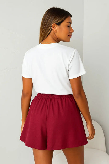 Shorts Godê Feminino Cintura Alta Em Viscolycra Soltinho