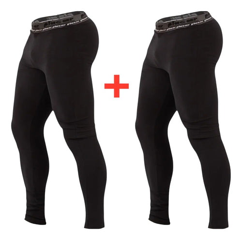 Kit 2 Calças Legging Academia Térmica Fitness Com Compressão