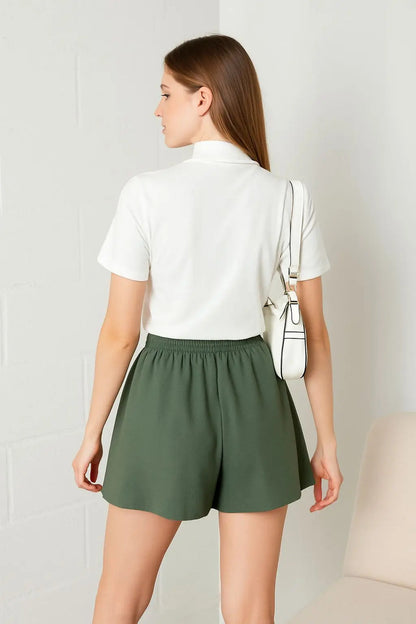 Shorts Godê Feminino Cintura Alta Em Viscolycra Soltinho