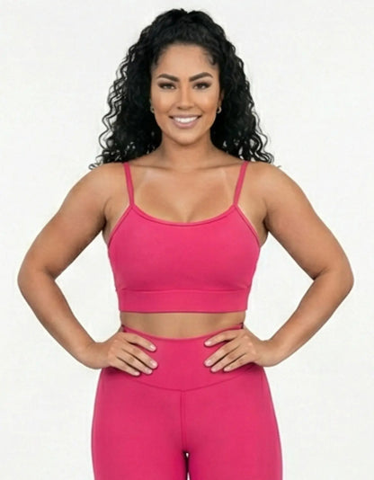 Kit-2 Top Alcinha Fina Academia Fitness C/ Bojo Suplex Power