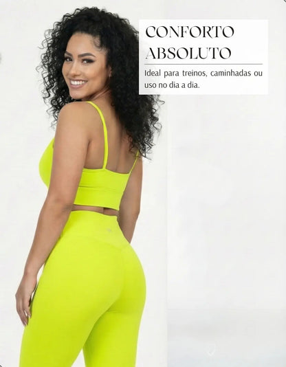 Top Fitness Academina De Alcinha Fina Com Bojo