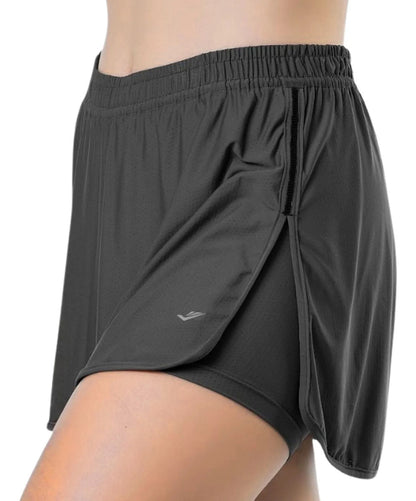 Short Feminino Academia Saia Fitness Corrida Poliamida Elite