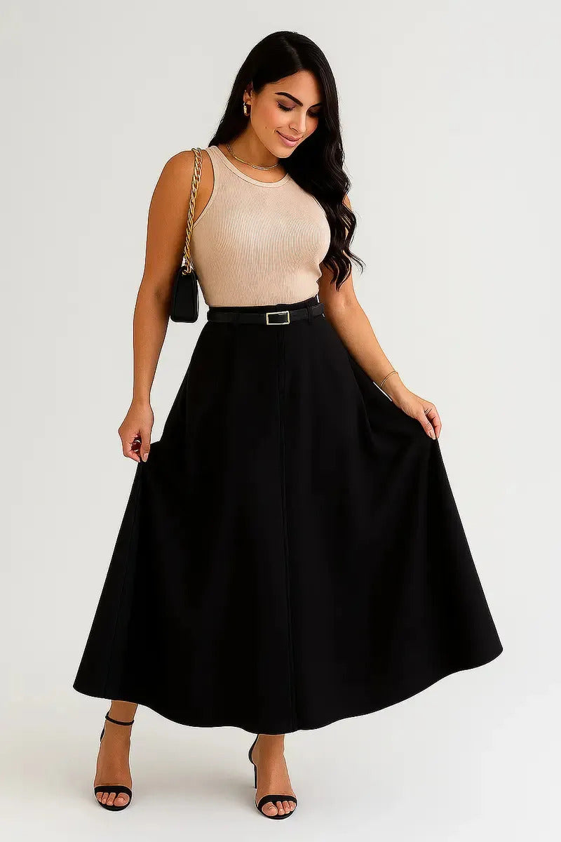 Saia Longa Social Alfaiataria Moda Feminina Evangelica Prime