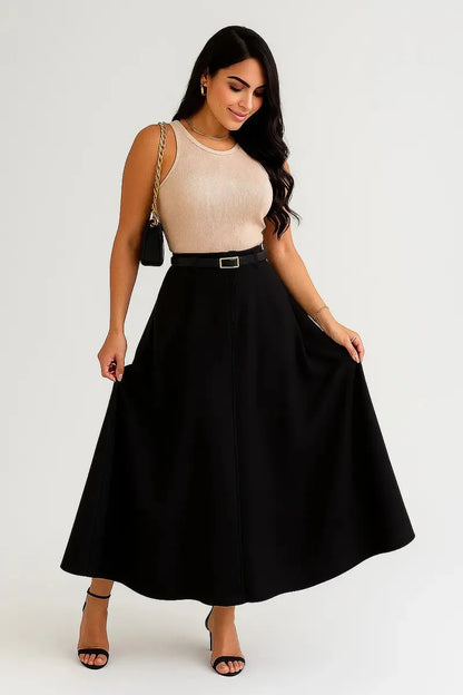 Saia Longa Social Alfaiataria Moda Feminina Evangelica Prime