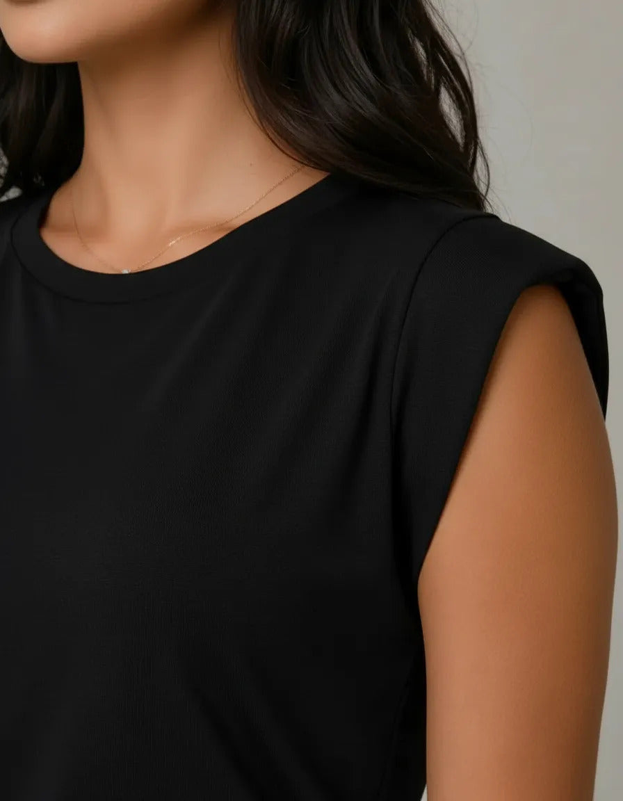 Blusa Feminina Muscle Tee Viscolycra Clássica Casual Chic