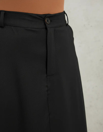 Saia Alfaiataria Plus Size Rodada Evasê Cós Alto Evangélica