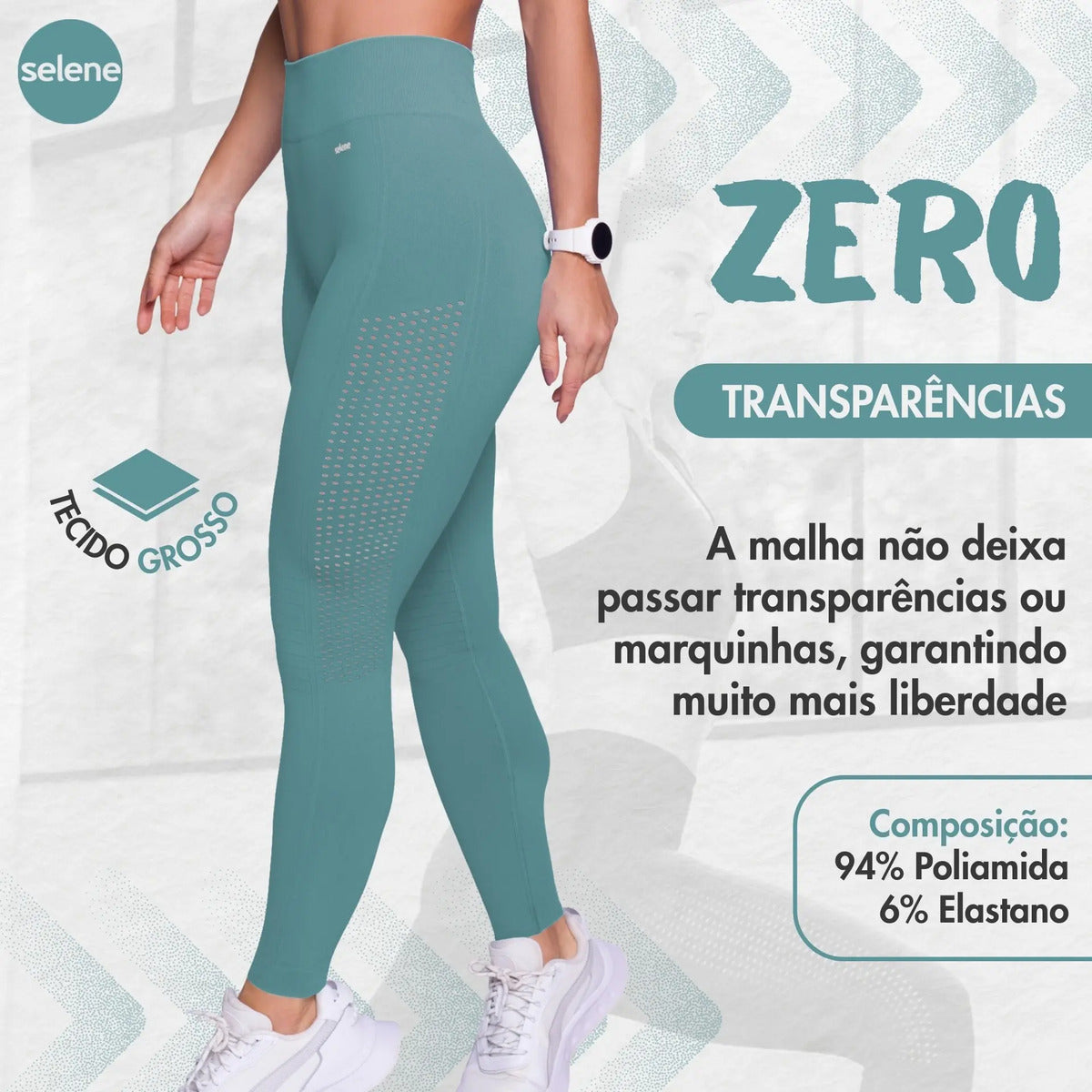 Legging Fitness de Treino Zero Transparência Selene