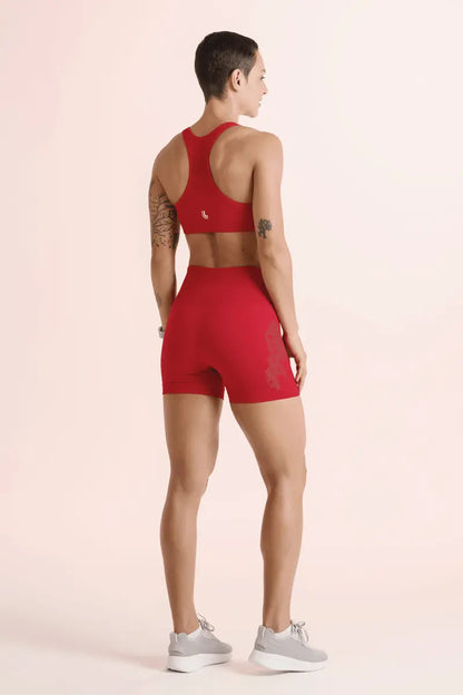 Short Feminino Lupo Modela Bumbum Sport Cós Alto Anatomico