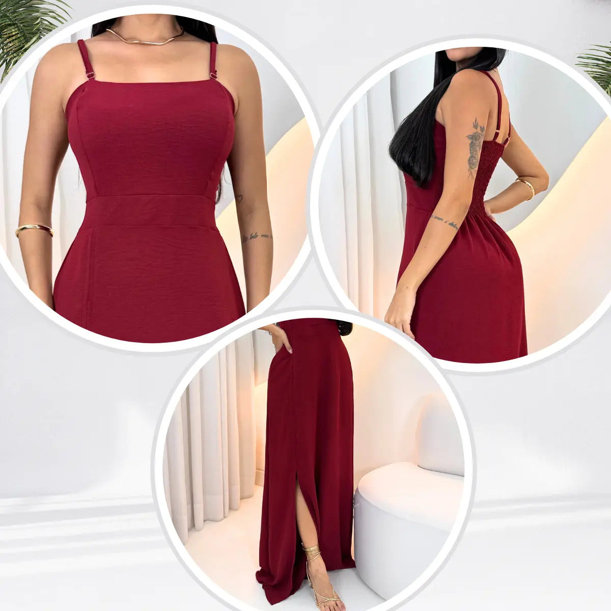 Vestido Longo Social para Madrinha Elegante Casamento