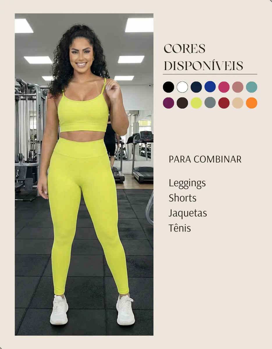 Kit-2 Top Alcinha Fina Academia Fitness C/ Bojo Suplex Power
