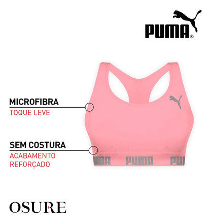 Top Puma Original Feminino Alta Sustentação Academia Fitness