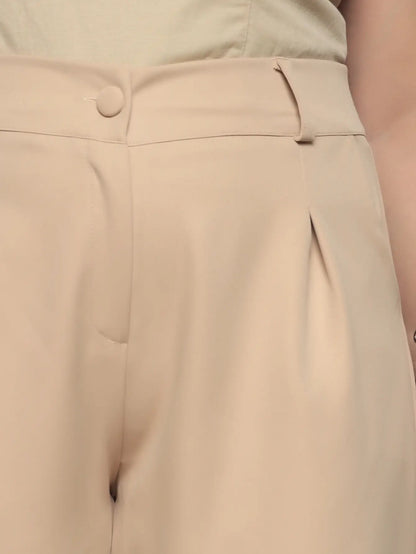 Calça Social Alfaiataria Cintura Alta Plus Size Feminina