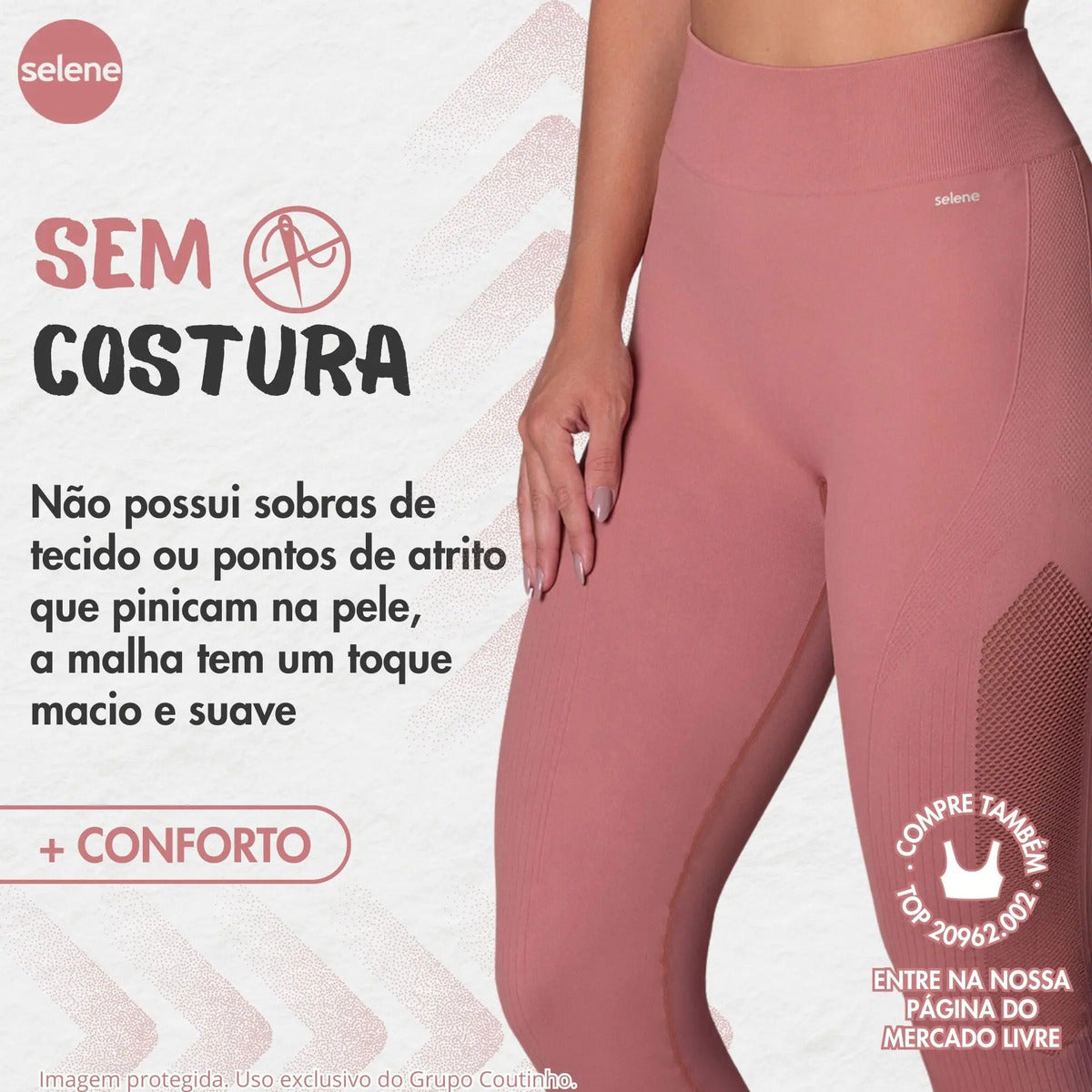 Legging Fitness de Treino Zero Transparência Selene