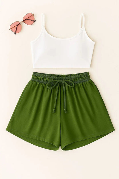 Short Plus Size Feminino Soltinho Com Cintura Alta Leve