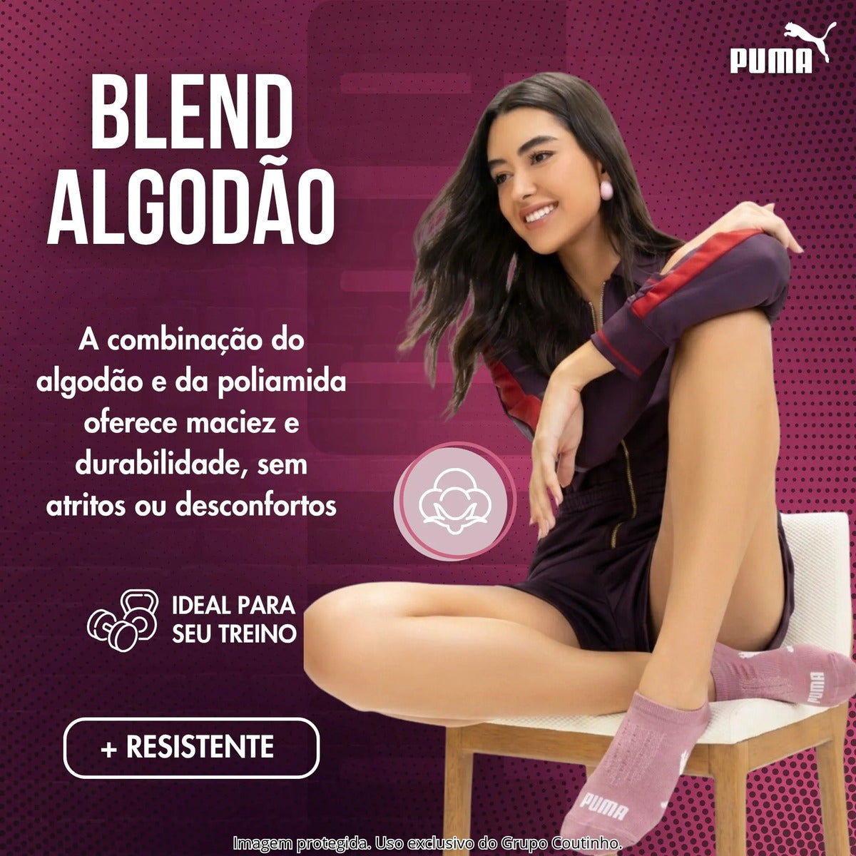 Kit 9 Pares Meias Invisível Puma Sapatilha Soquete Original