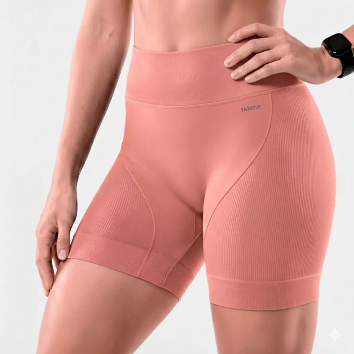 Short Selene Poliamida Zero Transparência Bermuda S/ Costura