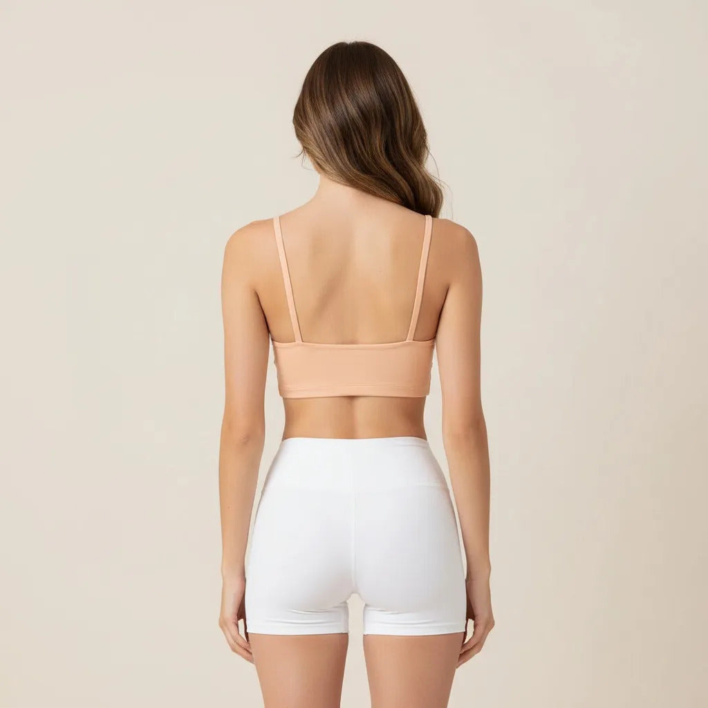 Top Cropped Feminino Alcinha Justo Liganet Fitness Academia
