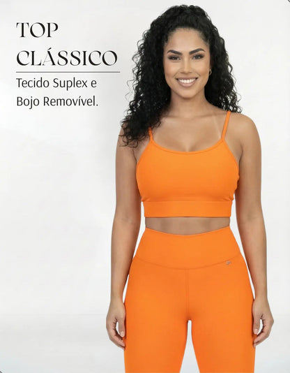 Kit-2 Top Alcinha Fina Academia Fitness C/ Bojo Suplex Power