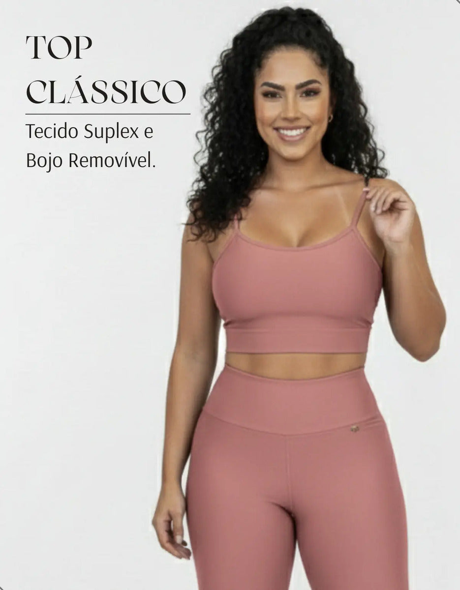Top Fitness Academina De Alcinha Fina Com Bojo