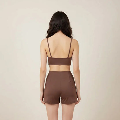 Top Cropped Feminino Alcinha Justo Liganet Fitness Academia