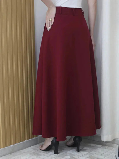 Saia Longa Social Alfaiataria Moda Feminina Evangelica Prime