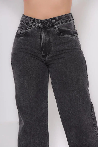 Calça Jeans Feminina Wide Leg Pantalona  100% Algodão
