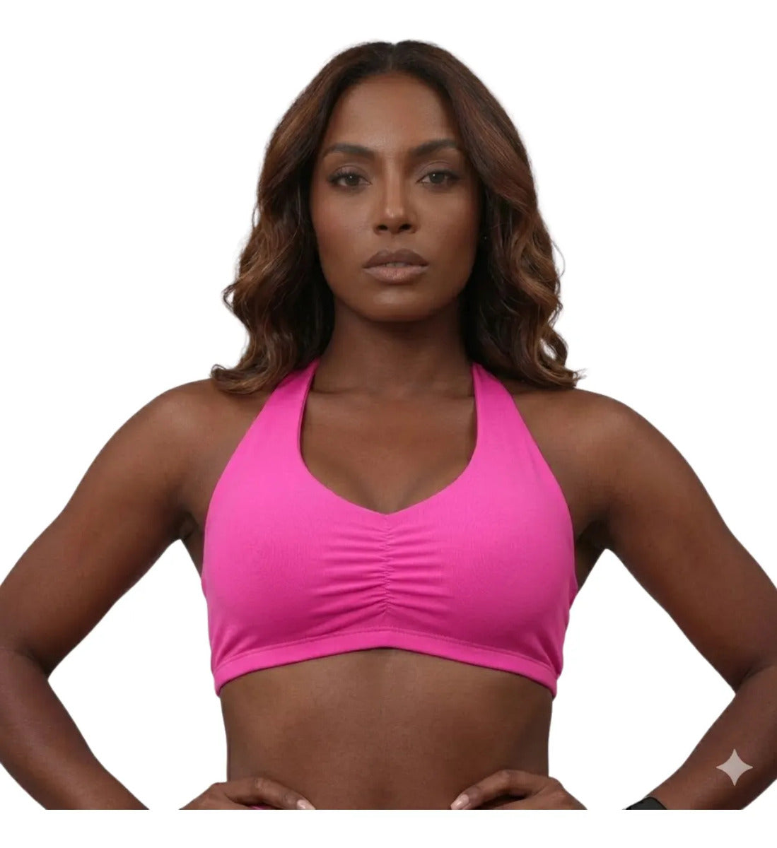Top Halter Fitness Frente Unica Suplex Bojo Removìvel Yoga