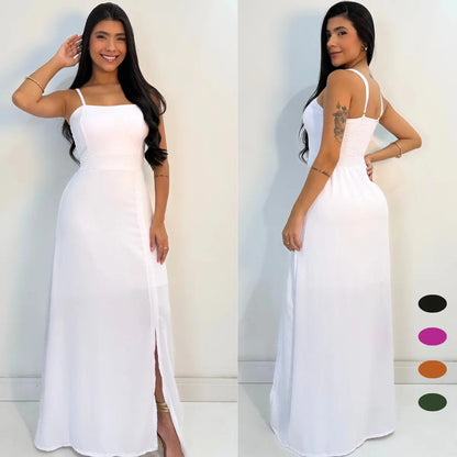 Long Dress Bridesmaid Wedding Social Elegant Duna Bride