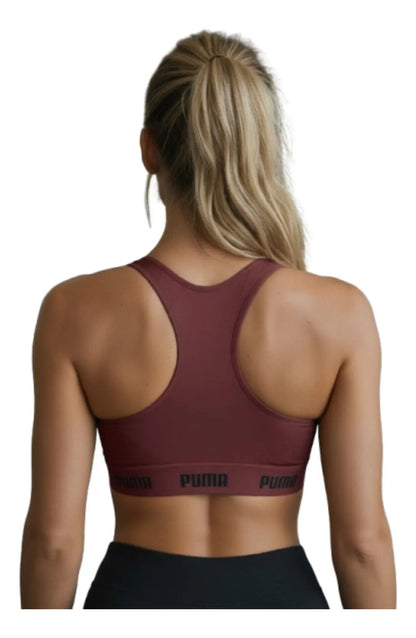 Top Puma Original Feminino Alta Sustentação Academia Fitness