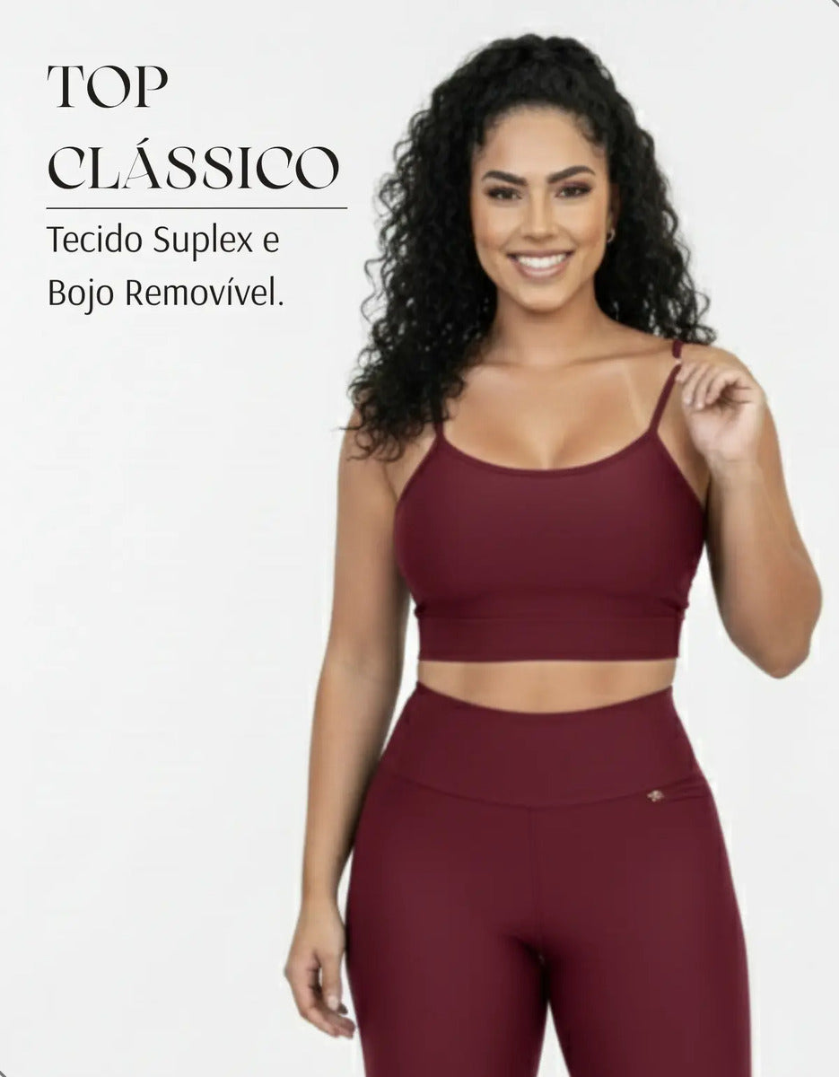 Kit-2 Top Alcinha Fina Academia Fitness C/ Bojo Suplex Power