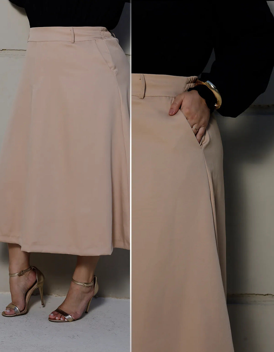 Saia Alfaiataria Feminina Plus Size Midi Evangélica Casual