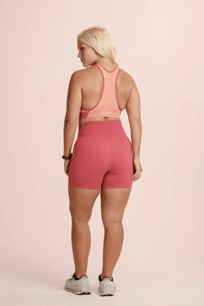 Short Feminino Lupo Modela Bumbum Sport Cós Alto Anatomico