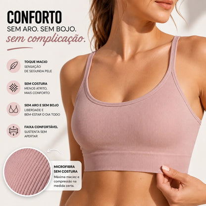Top Lupo Loba Fitness Confortável Ótima Sustentação Academia