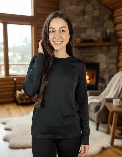 Blusa Térmica Feminina Flanelada Peluciada Frio Inverno