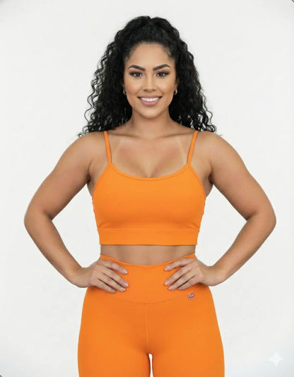 Top Fitness Academina De Alcinha Fina Com Bojo
